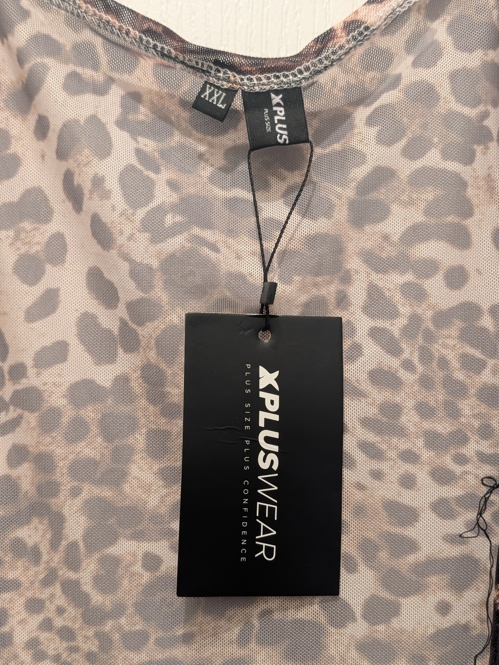 Leopard Print Long Kimono Robe - Brown - Picture 3 of 4